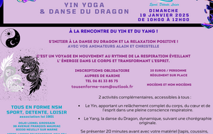 ATELIER YOGA - DANSE DU DRAGON & YIN YOGA 19JAN2025